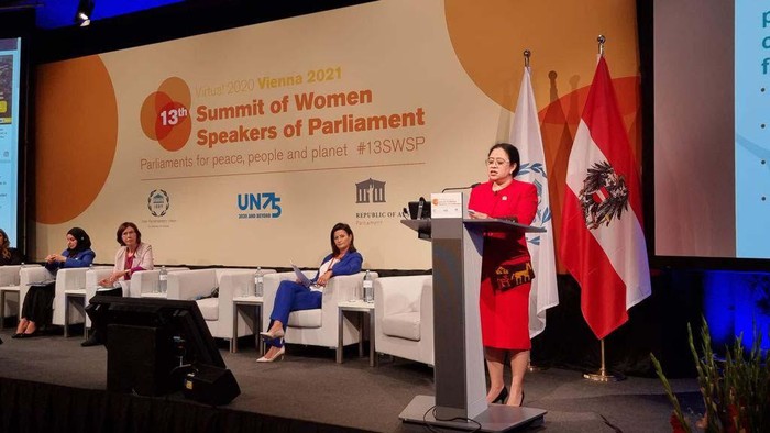 Ketua DPR RI Puan Maharani melakukan kunjungan kerja ke Wina, Austria. Puan menjadi salah satu panelis dalam '13th Summit of Women Speakers of Parliament'.