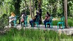 Foto: Vaksinasi Asyik di Yogya, Pemandangannya Sawah dan Desa