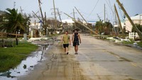 Badai Ida telah menyebabkan sekitar 98.000 rumah di Pennsylvania, 60.000 di New Jersey, dan 40.000 rumah di New York tanpa listrik, menurut situs web poweroutage.us. AP Photo/John Locher.