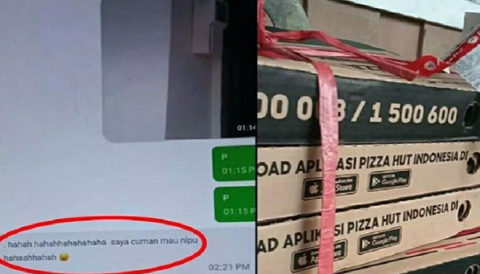 Driver Ojol kena Orderan Fiktif Beli Pizza Hampir Rp 1 juta