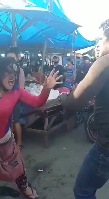 Pedagang wanita di Sumut dianiaya preman (dok. Istimewa)