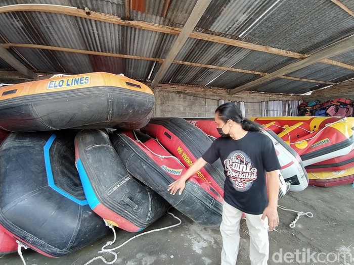 Perahu pengelola rafting Magelang digigit tikusk
