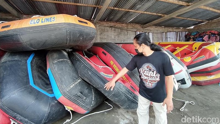Perahu pengelola rafting Magelang digigit tikusk