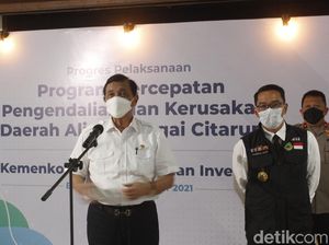 Laporkan Progres Citarum Harum ke Luhut, Ridwan Kamil: Cemar Ringan