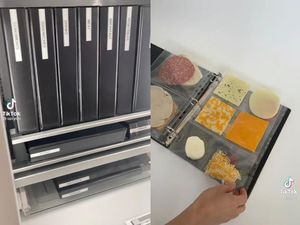Simpan Makanan di Kulkas Pakai Map Kantor, Kulkas Bule Ini Jadi Viral