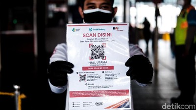 Uji Coba Aplikasi PeduliLindungi untuk Penumpang KRL