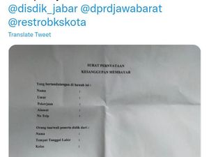 Heboh Surat Minta Sumbangan ke Ortu di SMAN Bekasi