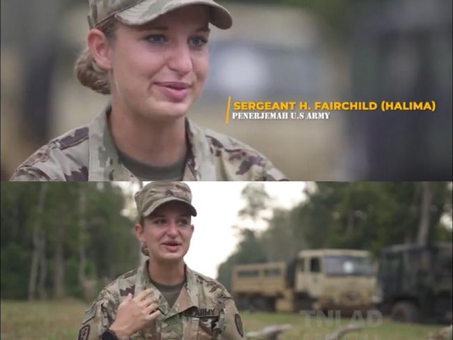 Sersan Wanita As Ini Viral Lancar Bahasa Indonesia Bikin Kaget Tentara Ri