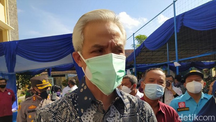 Gubernur Jateng Ganjar Pranowo di Universitas Muhammadiyah Magelang (Unimma), Rabu (8/9/2021).