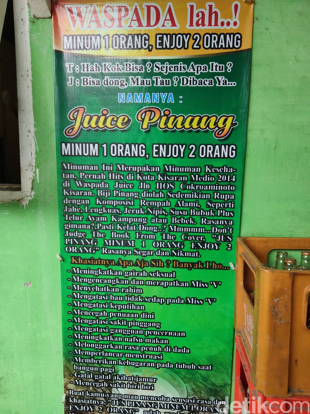 Jus Pinang Muda khas Asahan, Sumatera Utara