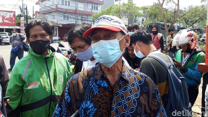 Keluarga napi korban kebakaran, Khairuddin (45), datangi lapas Tangerang (Rakha Arlyanto Darmawan/detikcom)