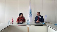 Suasana saat Puan Maharani melakukan pertemuan bilateral dengan Presiden IPU, Duarte Pacheco.