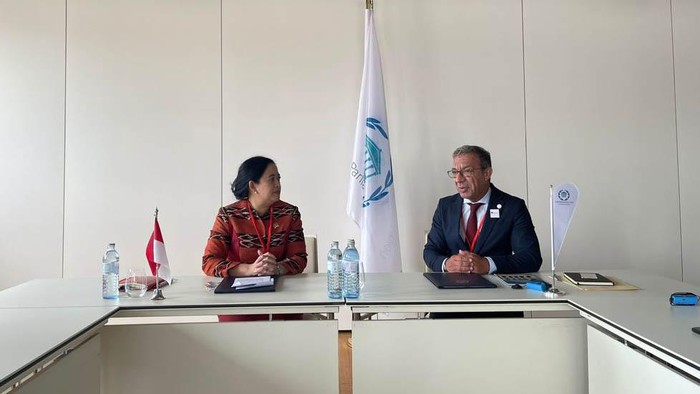 Ketua DPR Puan Maharani melakukan pertemuan bilateral dengan Presiden IPU, Duarte Pacheco. Indonesia siap jadi tuan rumah Inter-Parliamentary Union (IPU) General Assembly.