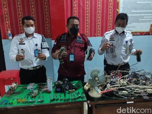 Ditemukan Sambungan Listrik Rawan Picu Kebakaran Saat Razia di Lapas Sidoarjo