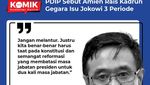 PDIP Sebut Amien Rais Kadrun Gegara Isu Jokowi 3 Periode