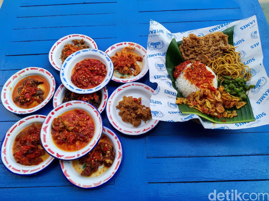 Superames: Huaaah! Nasi Rames Komplet Pakai Sambal Terpedas di Dunia