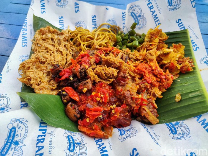 Superames: Huaaah! Nasi Rames Komplet Pakai Sambal Terpedas di Dunia