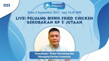 dMentor: Peluang Bisnis Fried Chicken Gerobakan Rp 5 Jutaan