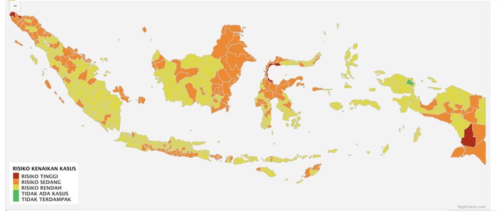 Zona merah per 5 September 2021
