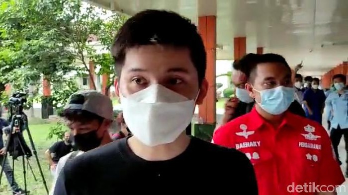 Andrew anak dari korban kebakaran maut Lapas Tangerang (Nahda Rizki Utami/detikcom)