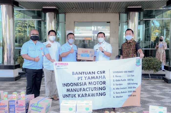 Donasi Yamaha Indonesia selama pandemi COVID-19.