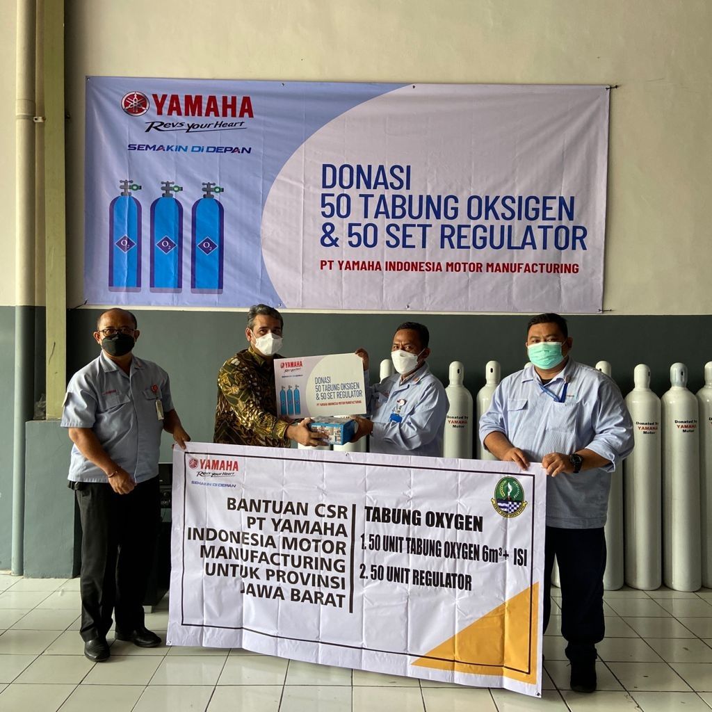 Donasi Yamaha Indonesia selama pandemi COVID-19.