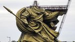 Ini Dia Patung Guan Yu Dibongkar Karena Retak