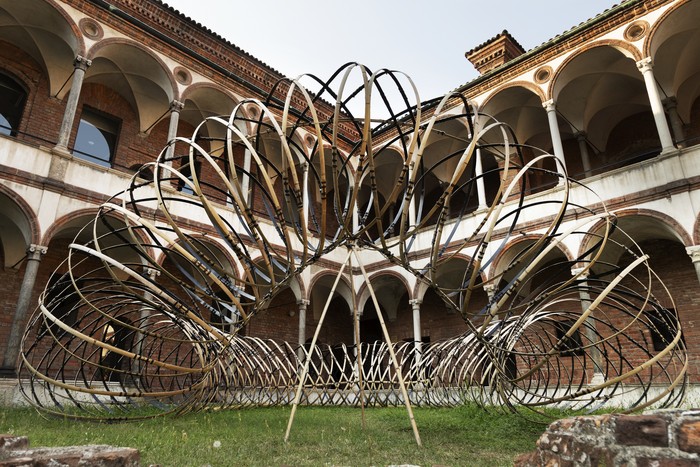 Instalasi bambu Kengo Kuma