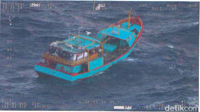 Kapal Motor (KM) Bali Permai-169 hilang kontak di Samudera Hindia sejak 2 bulan lalu. Pencarian melibatkan SAR Australia. (dok Basarnas Bali)