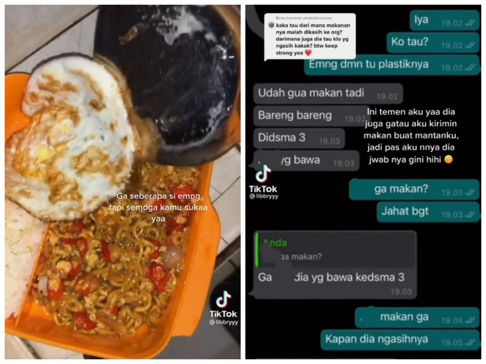 Kirim Makanan Untuk Mantan Nyesek! Netizen Ini Kirim Mie Goreng Buat Mantan Tapi Tak Dimakan