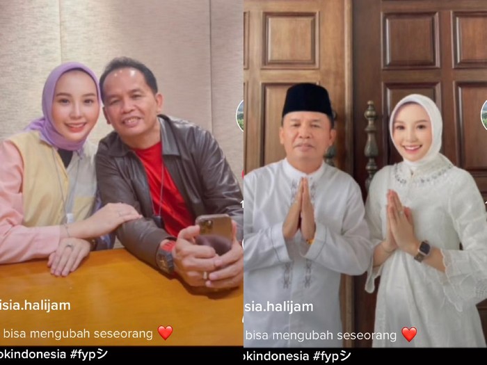 Potret kisah cinta Aisyah Thisia yang viral di media sosial. Potret kisah cinta Aisyah Thisia yang viral di media sosial.