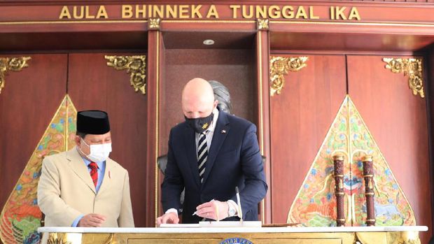 Menhan RI dan Menhan Australia Bahas Kerjasama Pertahanan. (Dok: Kemhan RI)