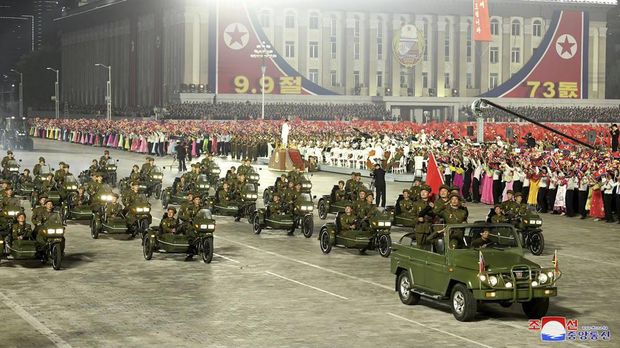 Parade Militer Terbaru Korut (Korean Central News Agency/Korea News Service via AP)