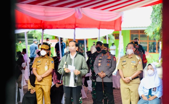 Presiden Jokowi di Wajo Sulsel