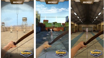 Terkadang menarik busur panah memang sedikit sulit ya. Tapi tidak berlaku di Shooting Archery. Foto: (Google Play Store).