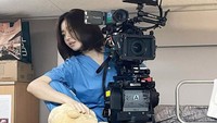 Begini gaya Ahn Eun Jin saat tidak sedang berakting di depan kamera. (Foto: dok. Instagram @eunjin___a) 