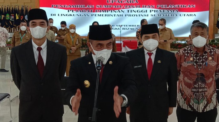 Edy Rahmayadi (tengah)-(Ahmad Arfah-detikcom)