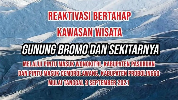 Gunung Bromo kembali dibuka