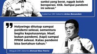 Soal Holywings, Anies mengatakan ditutup sampai pandemi berakhir. Tetapi Riza mengatakan bukan sampai pandemi berakhir, tetapi sampai PPKM berakhir.