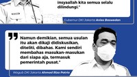 Dulu keduanya juga pernah berbeda suara terkait lockdown akhir pekan. Riza mengatakan usul lockdown akhir pekan akan dibahas. Tetapi Anies mengatakan tidak ada rencana soal itu.