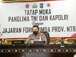 Kapolri Minta Penurunan Level PPKM di NTB Diimbangi Prokes Ketat