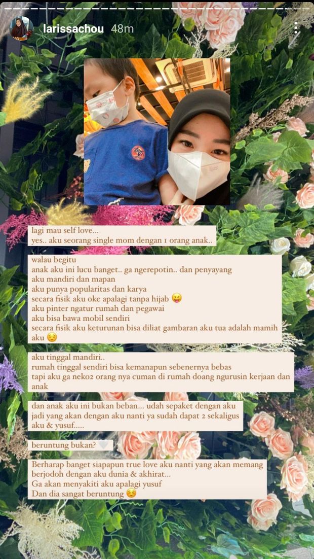 Larissa Chou ingin cintai diri sendiri