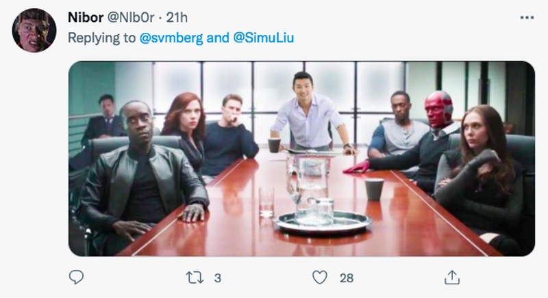 Meme Simu Liu Aktor Film Shang-Chi