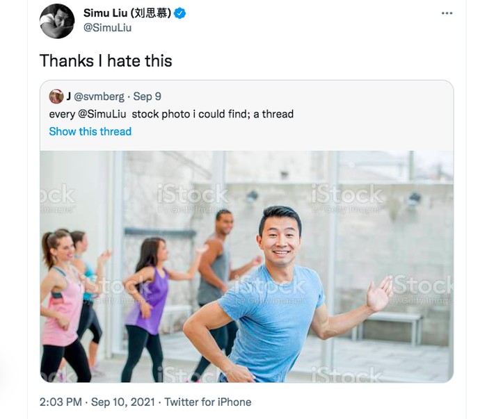 Meme Simu Liu Aktor Film Shang-Chi