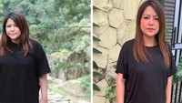 Ini adalah salah satu foto sebelum dan sesudah Wina Natalia menjalankan program dietnya. Foto: Instagram Wina Natalia
