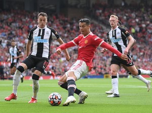 MU Vs Newcastle: Ronaldo Bawa Setan Merah Unggul di Babak I