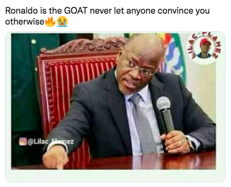 Meme Ronaldo Perkasa Usai Tampil Perdana bersama Manchester United