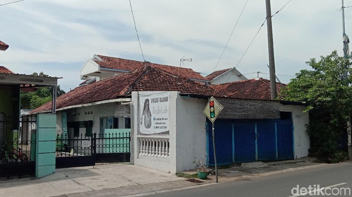 Rumah terduga teroris AR di Kudus (cat hijau). AR diketahui merupakan dewan syuro JI era Parawijayanto