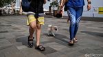 Suasana Uji Coba Pembukaan Taman Impian Jaya Ancol