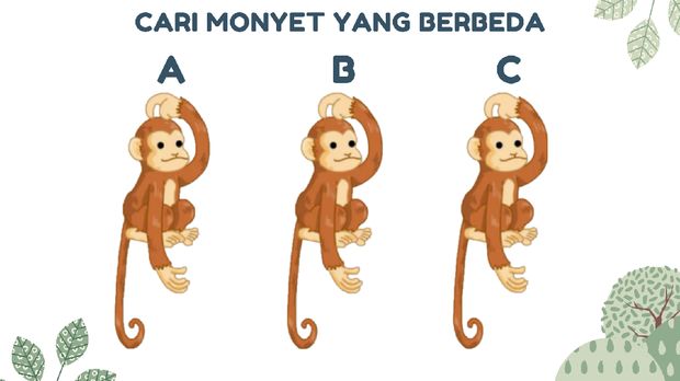 Asah Otak Hayo perhatikan baik-baik mana yang berbeda.